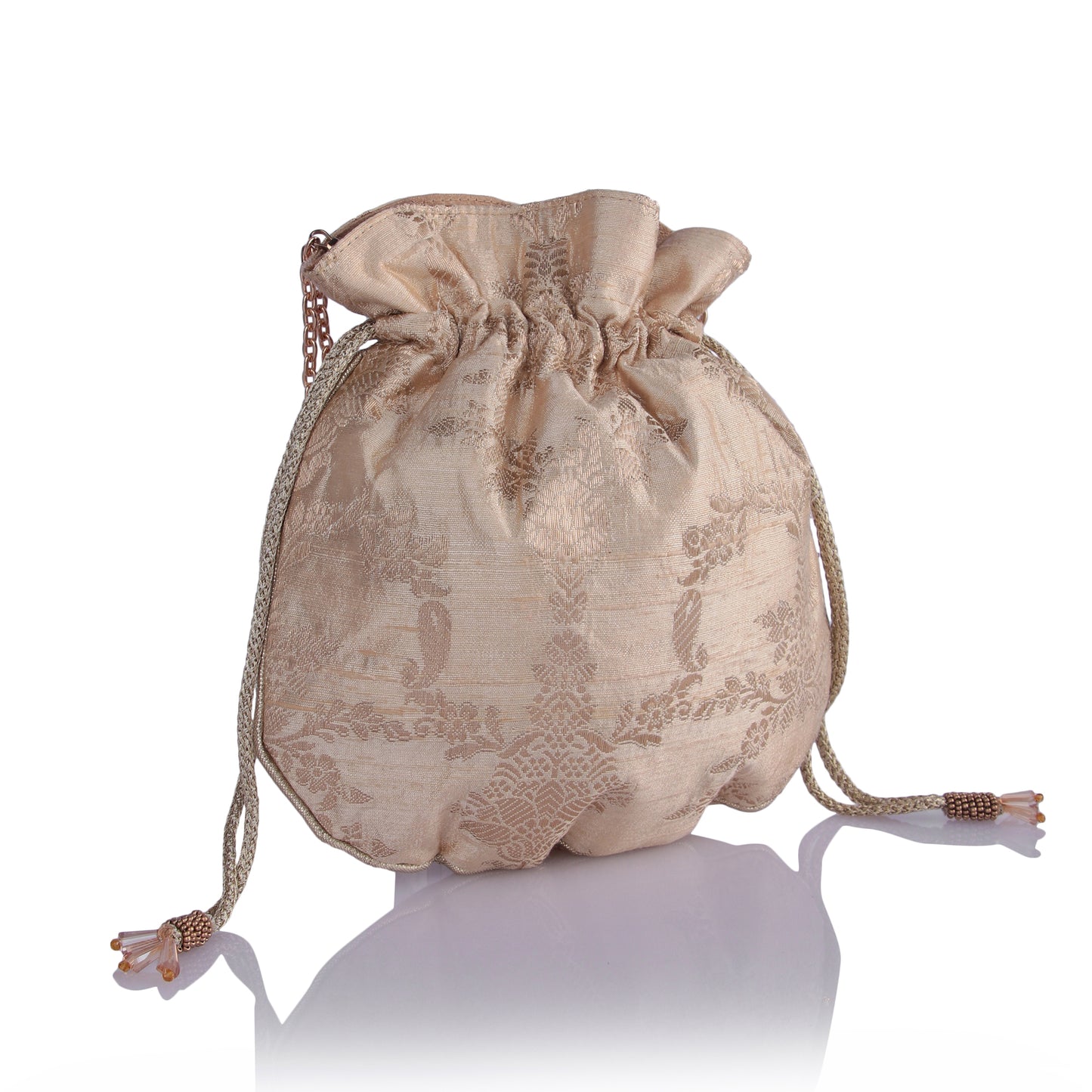 Mahnoor subtle gold potli