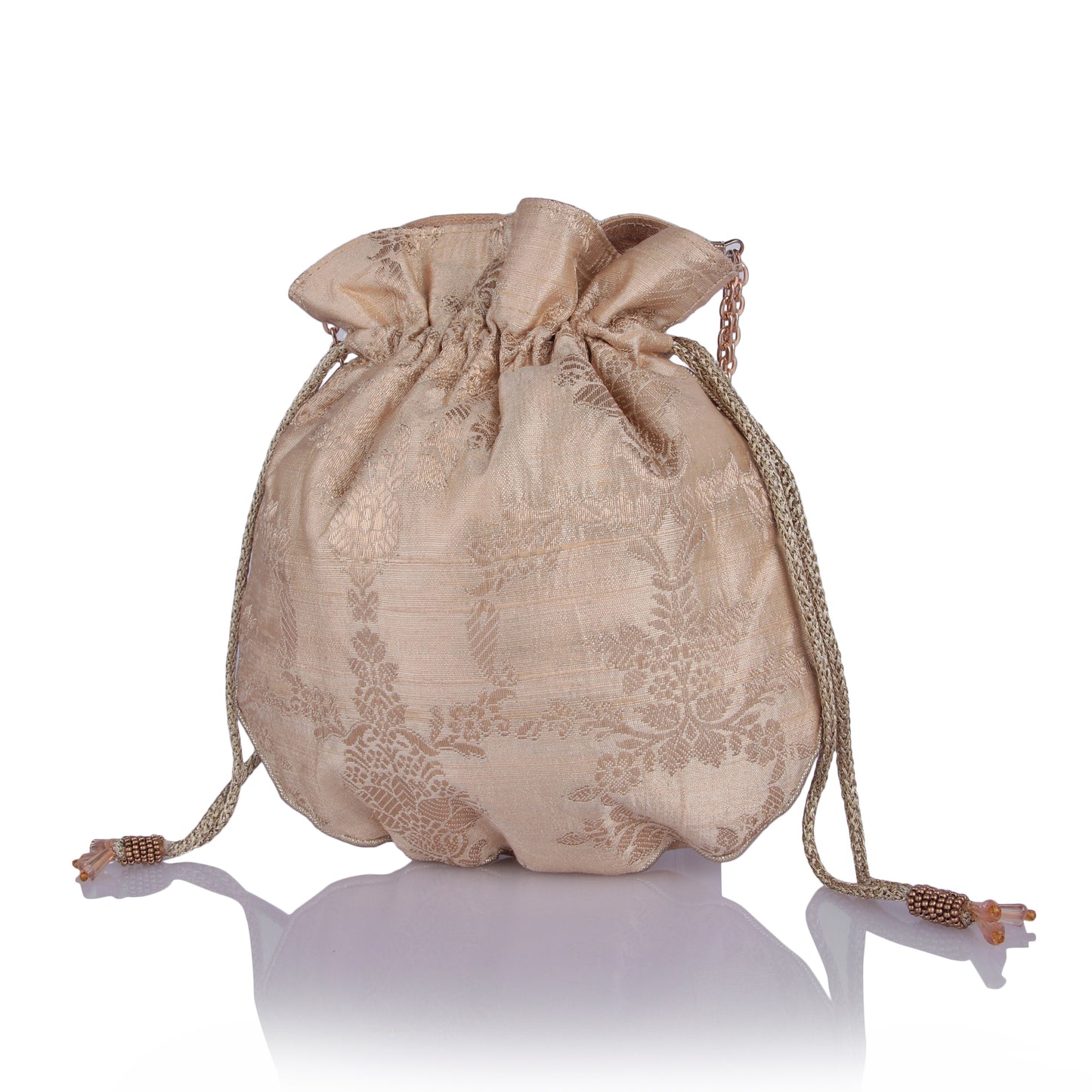 Mahnoor subtle gold potli