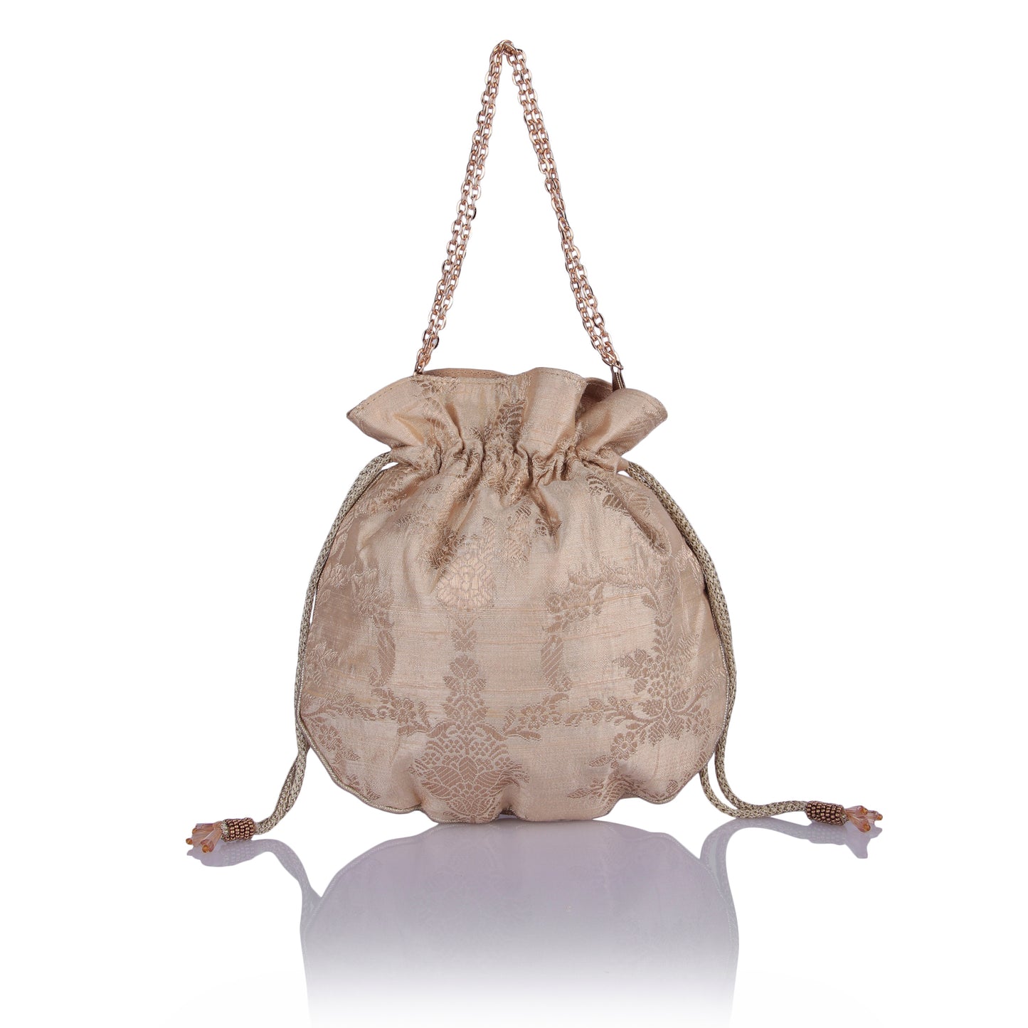 Mahnoor subtle gold potli