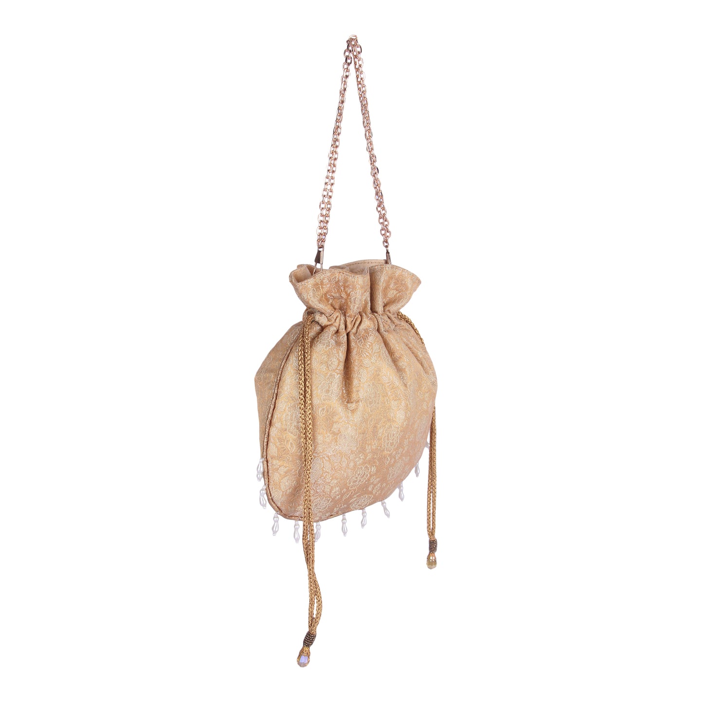 Pure gold brocade potli bag