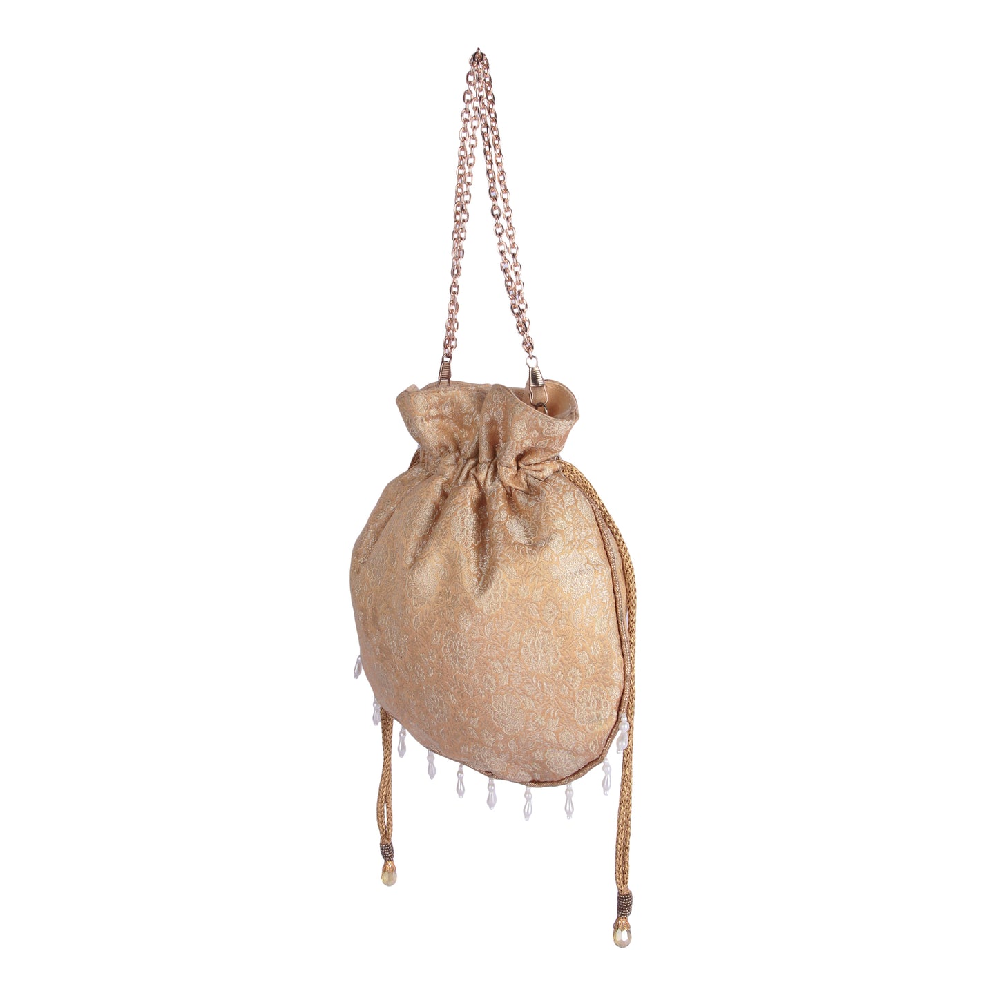 Pure gold brocade potli bag
