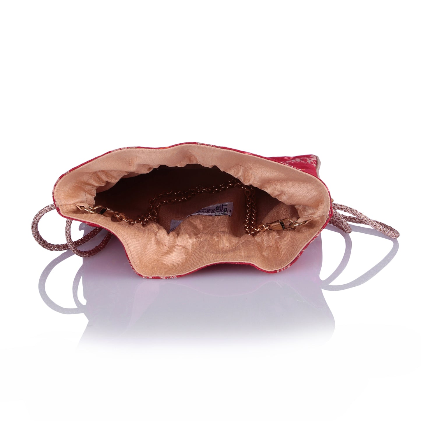 Bandhani brocade potli bag