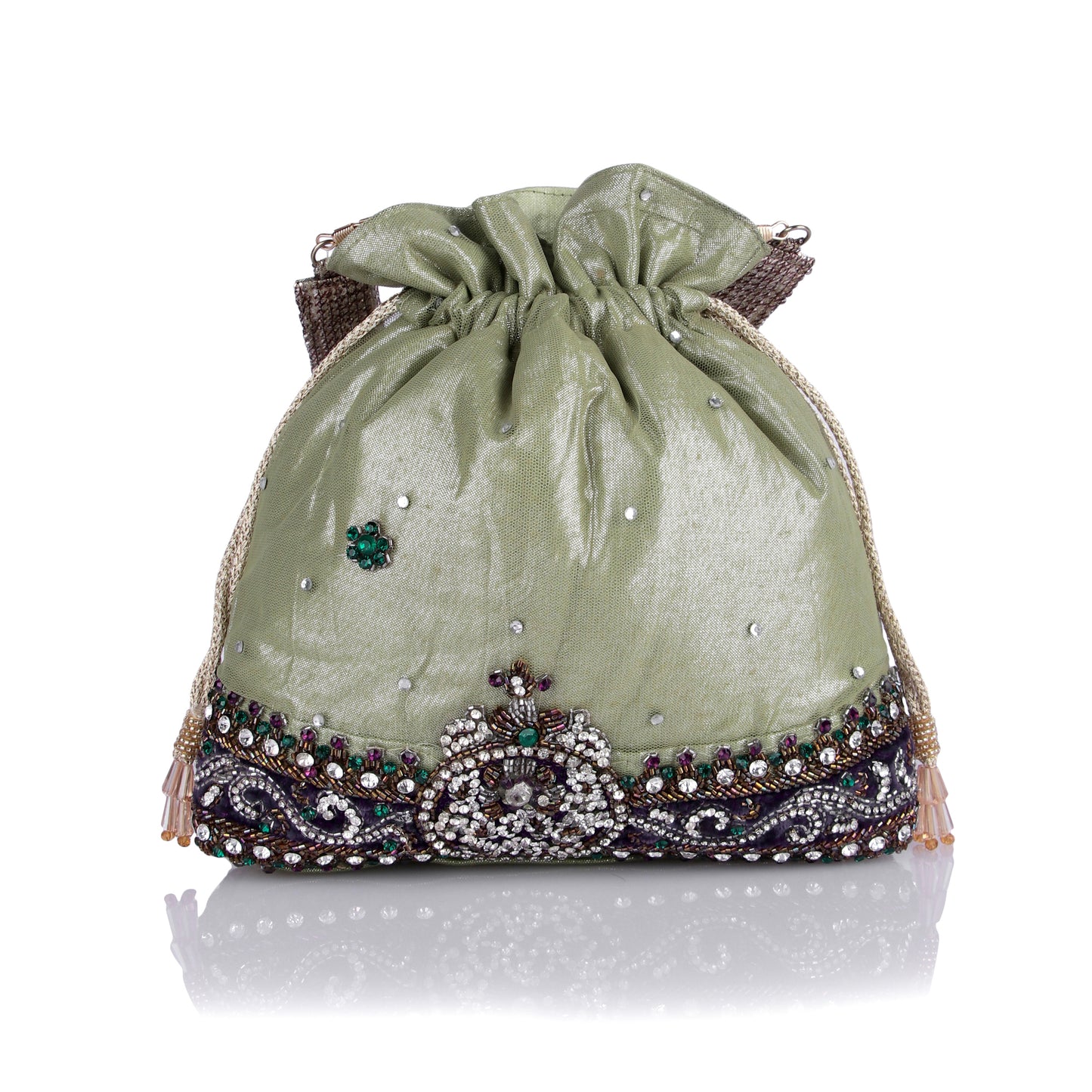 Stonework net potli bag