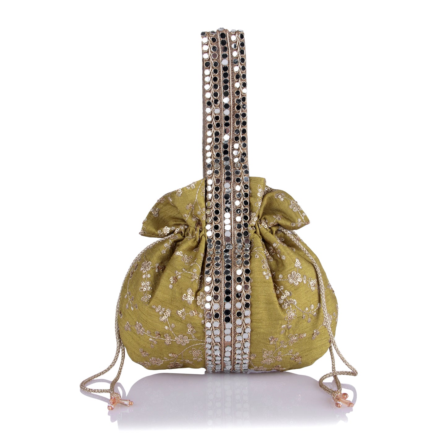 Mirrorwork strap potli