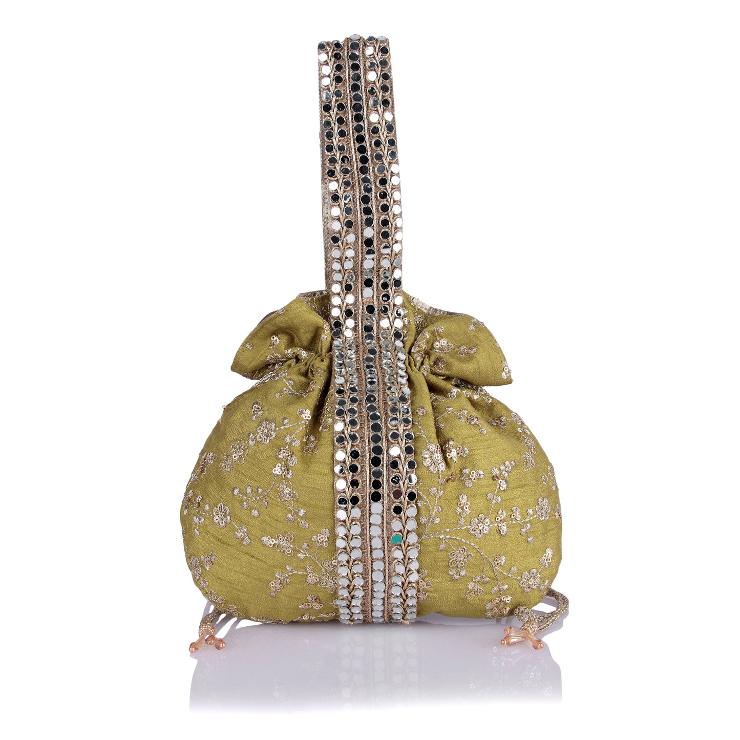 Mirrorwork strap potli