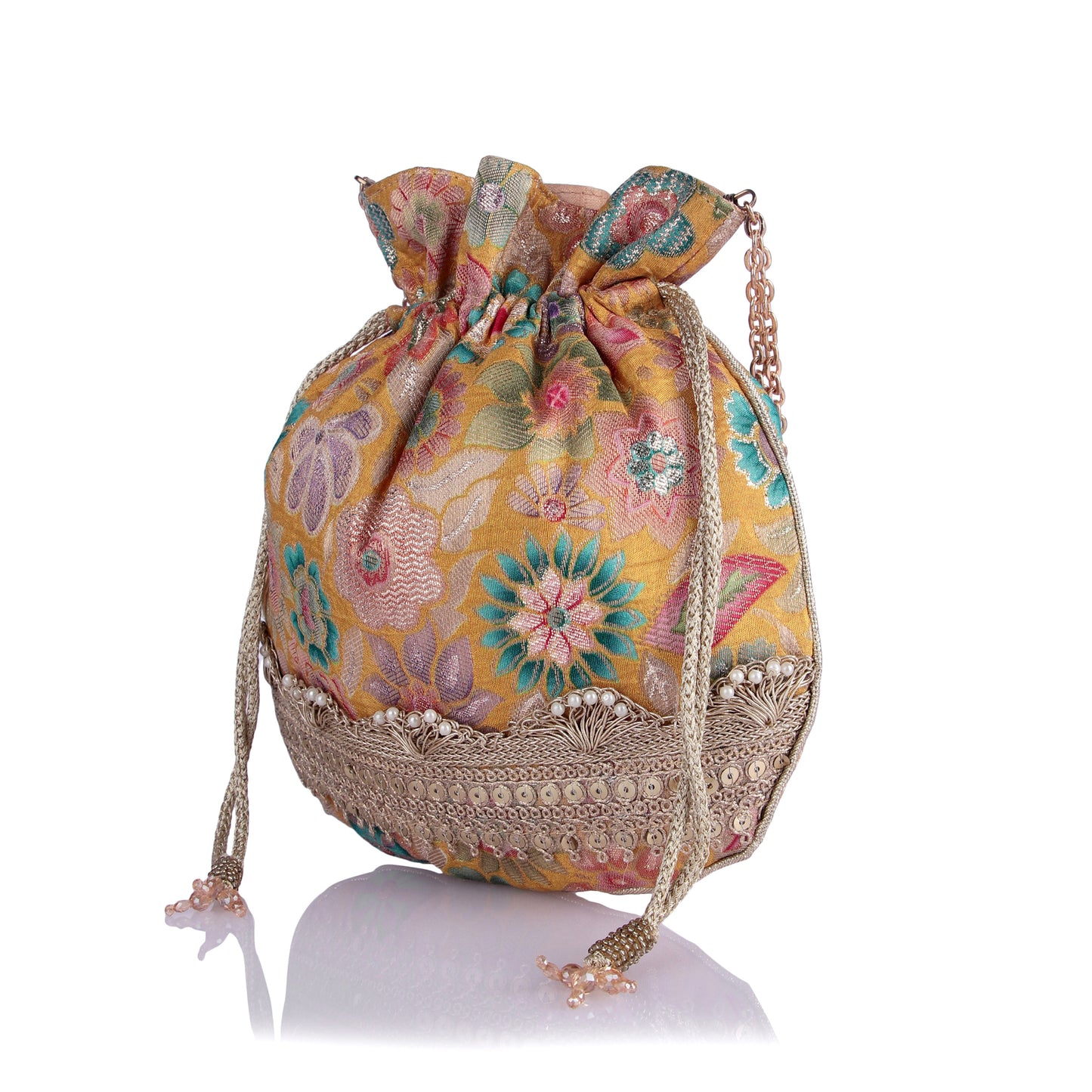 Sohney brocade potli bag