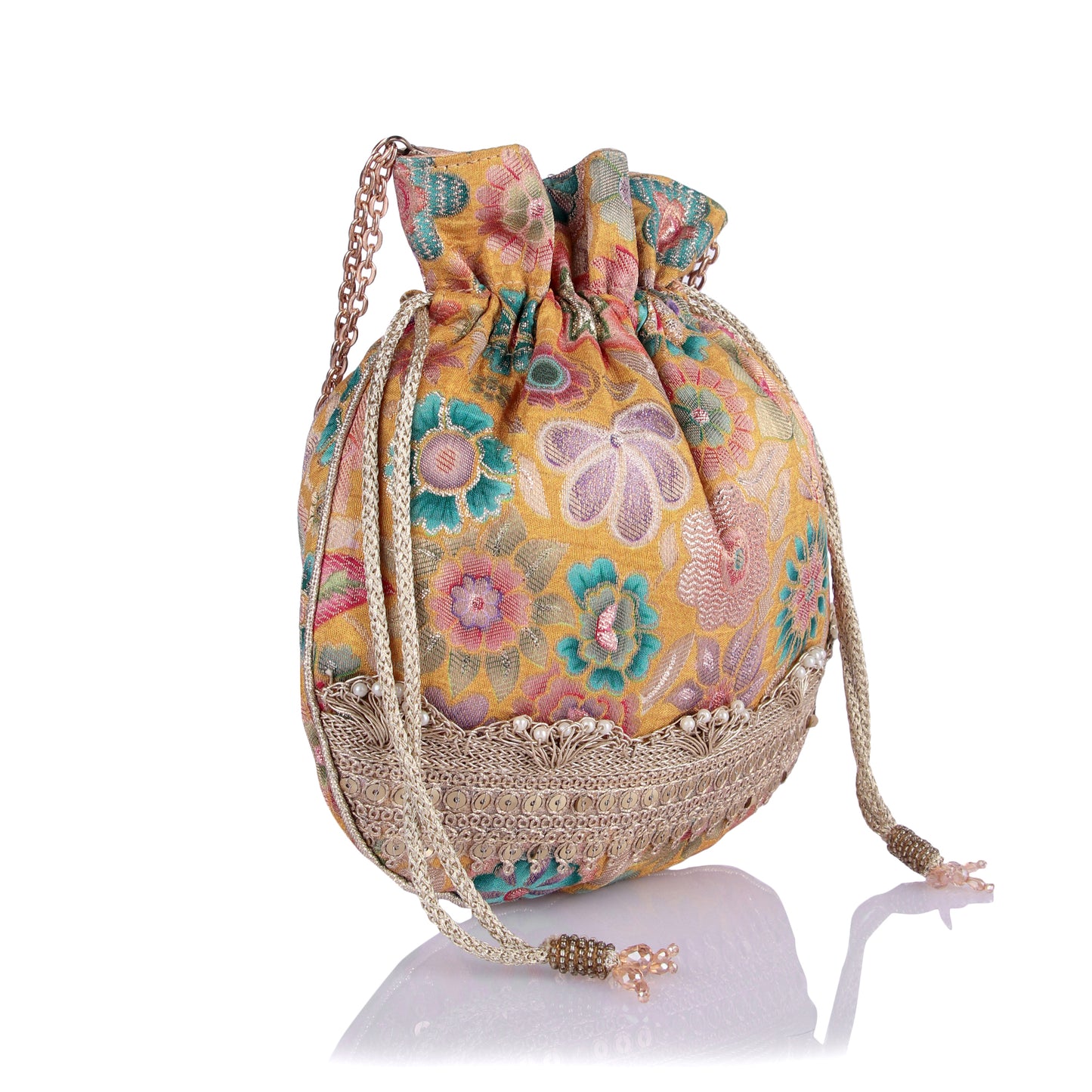 Sohney brocade potli bag