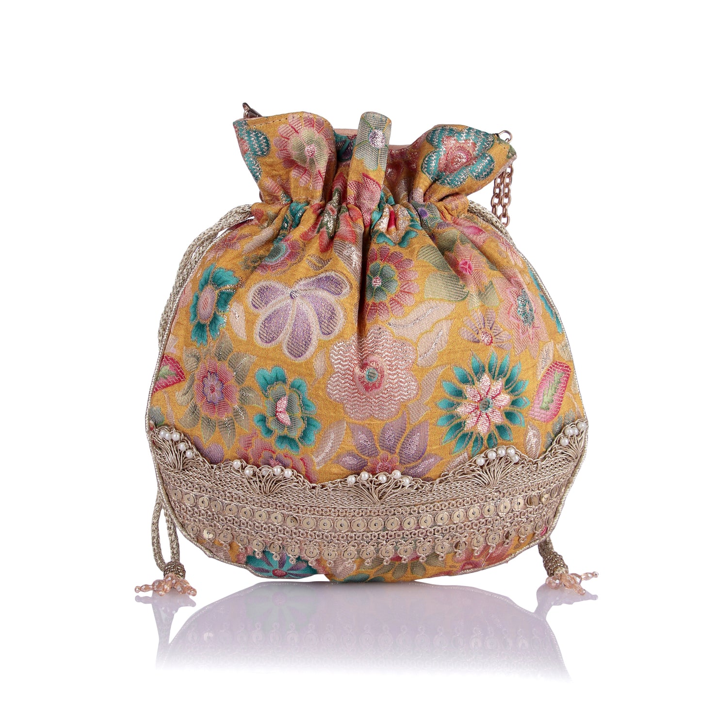 Sohney brocade potli bag