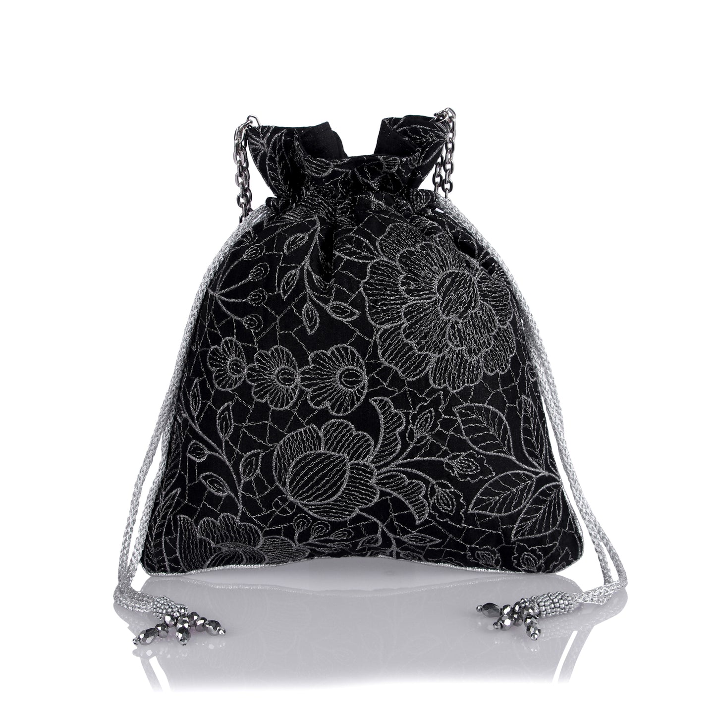 Silver lining potli bag