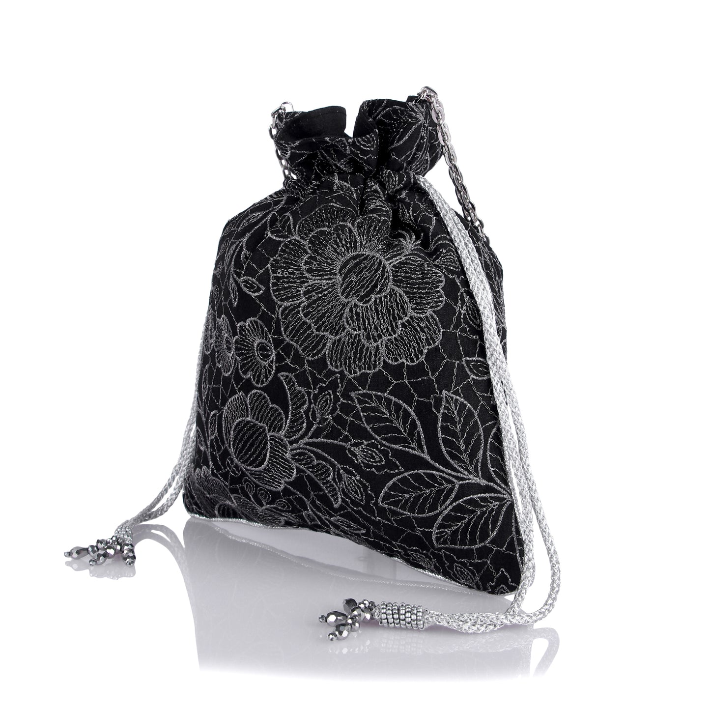Silver lining potli bag