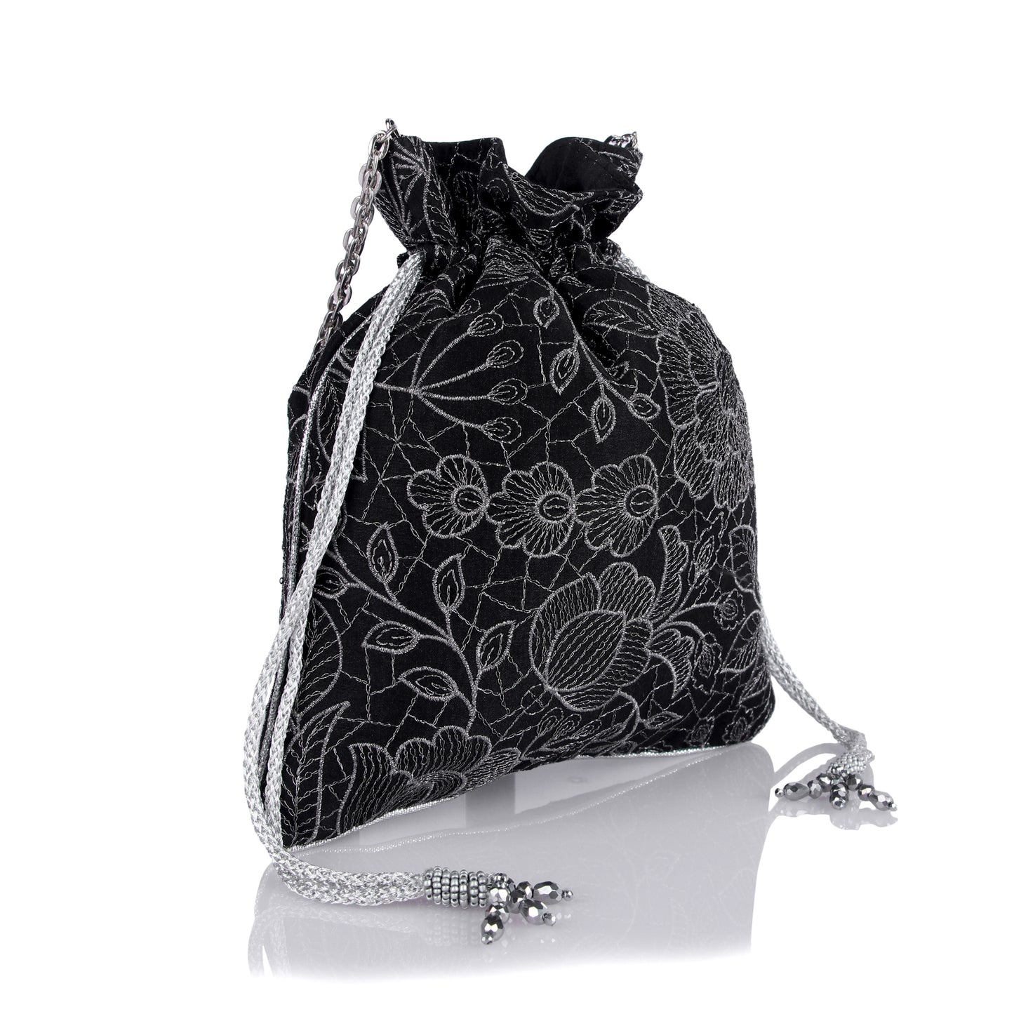 Silver lining potli bag