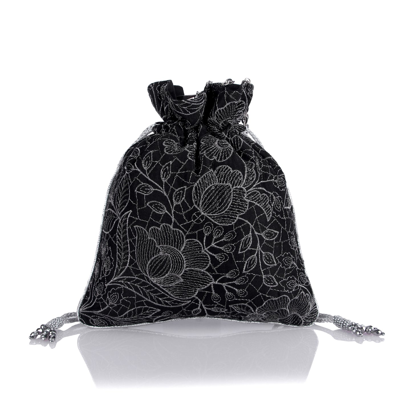 Silver lining potli bag