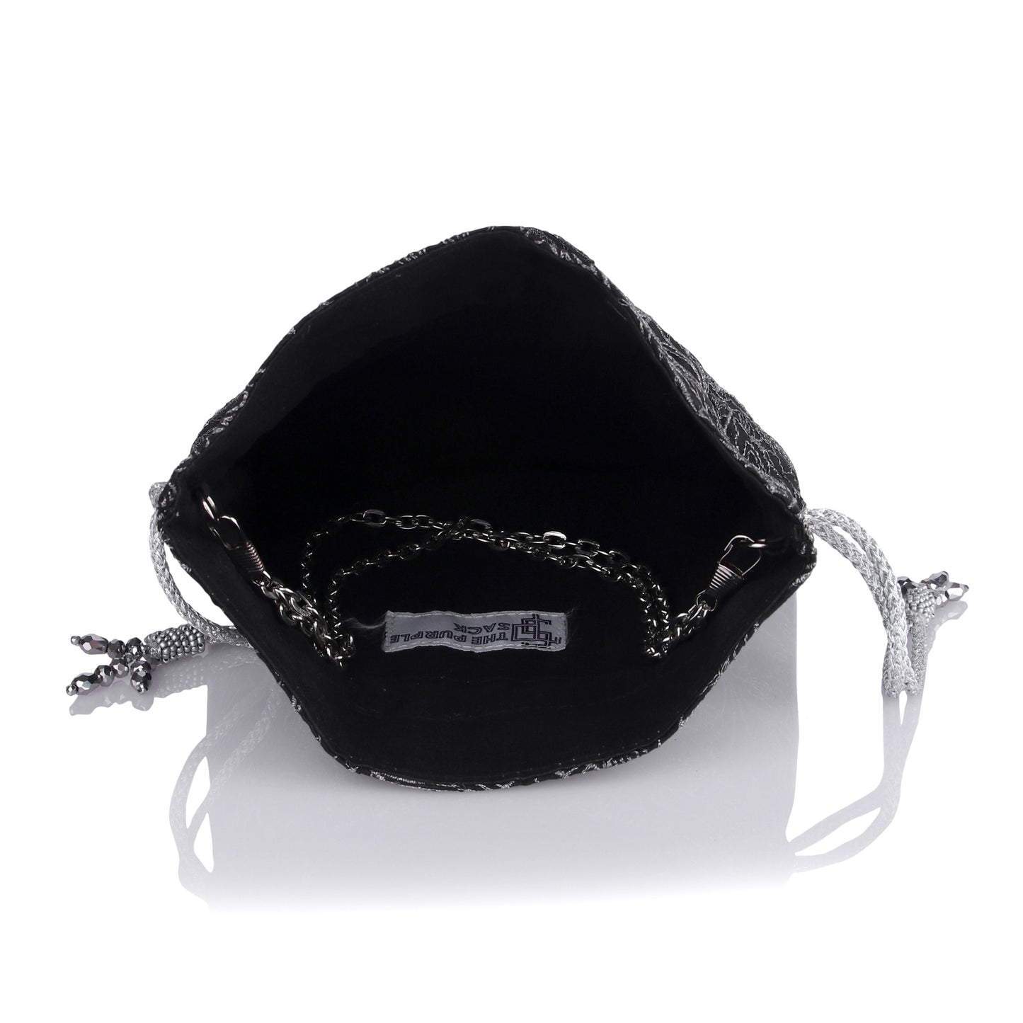 Silver lining potli bag