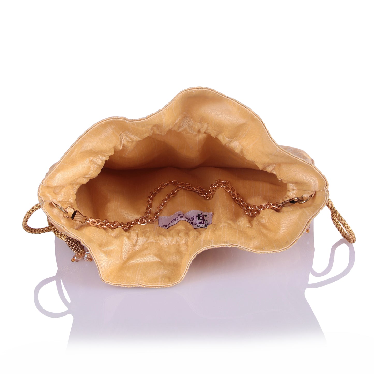 Pure gold brocade potli bag