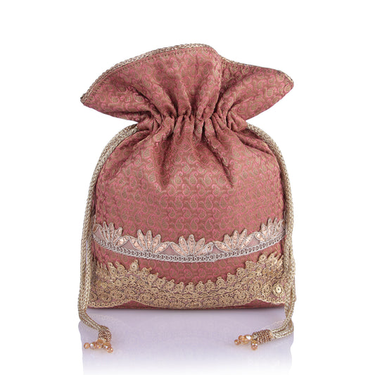Nazia coral potli bag