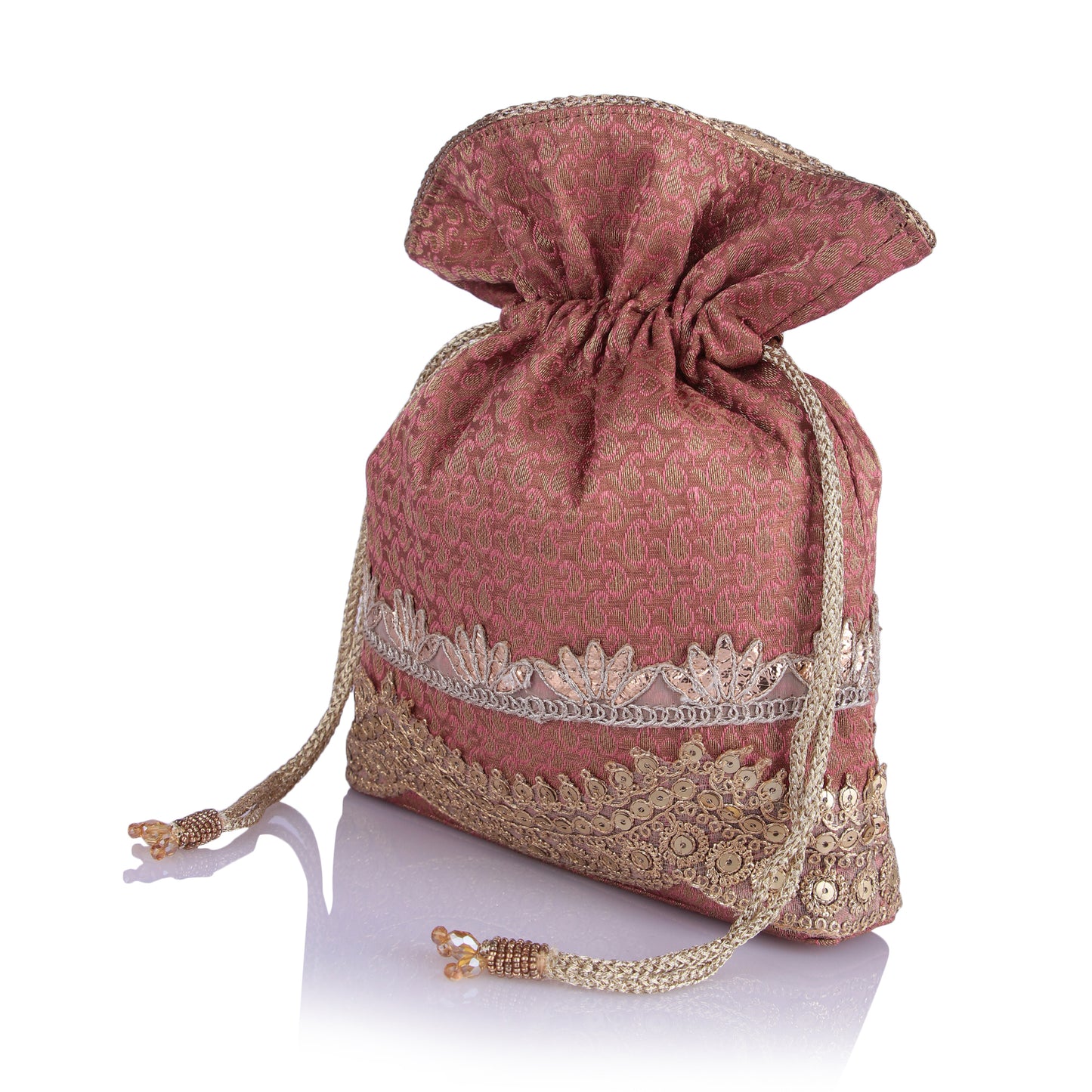 Nazia coral potli bag
