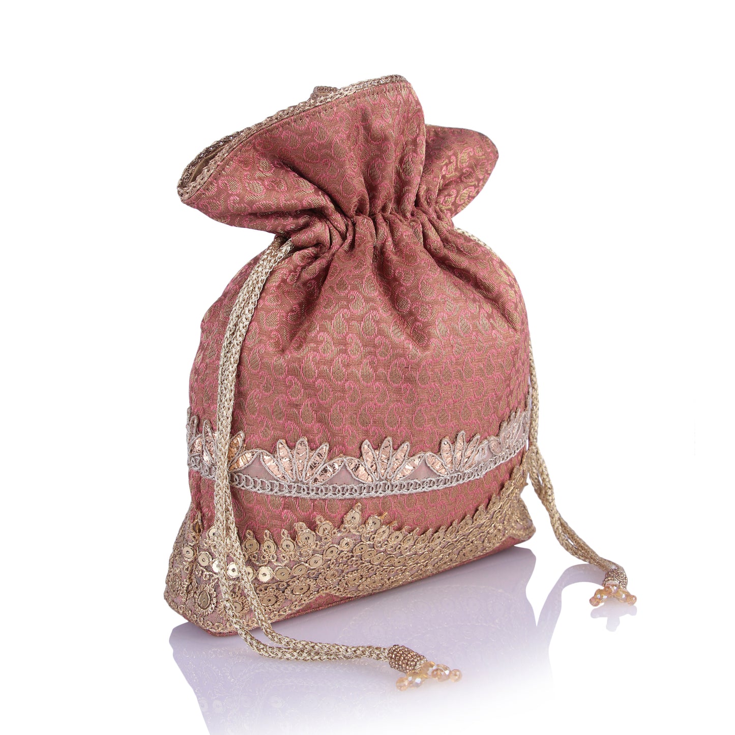 Nazia coral potli bag