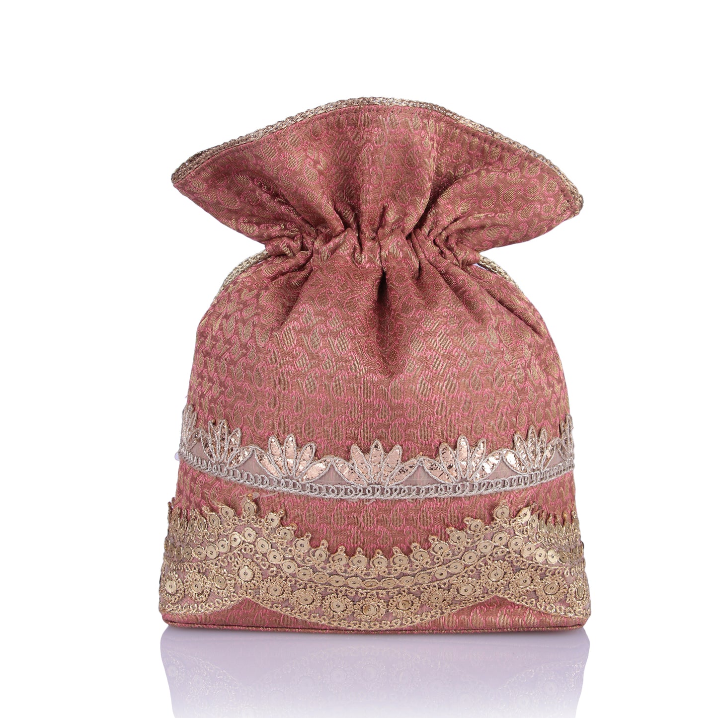 Nazia coral potli bag