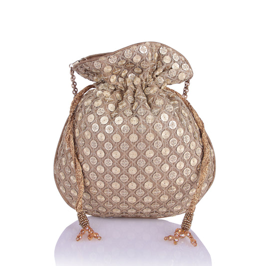 Sequin Saira potli bag