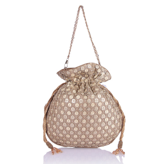 Sequin Saira potli bag