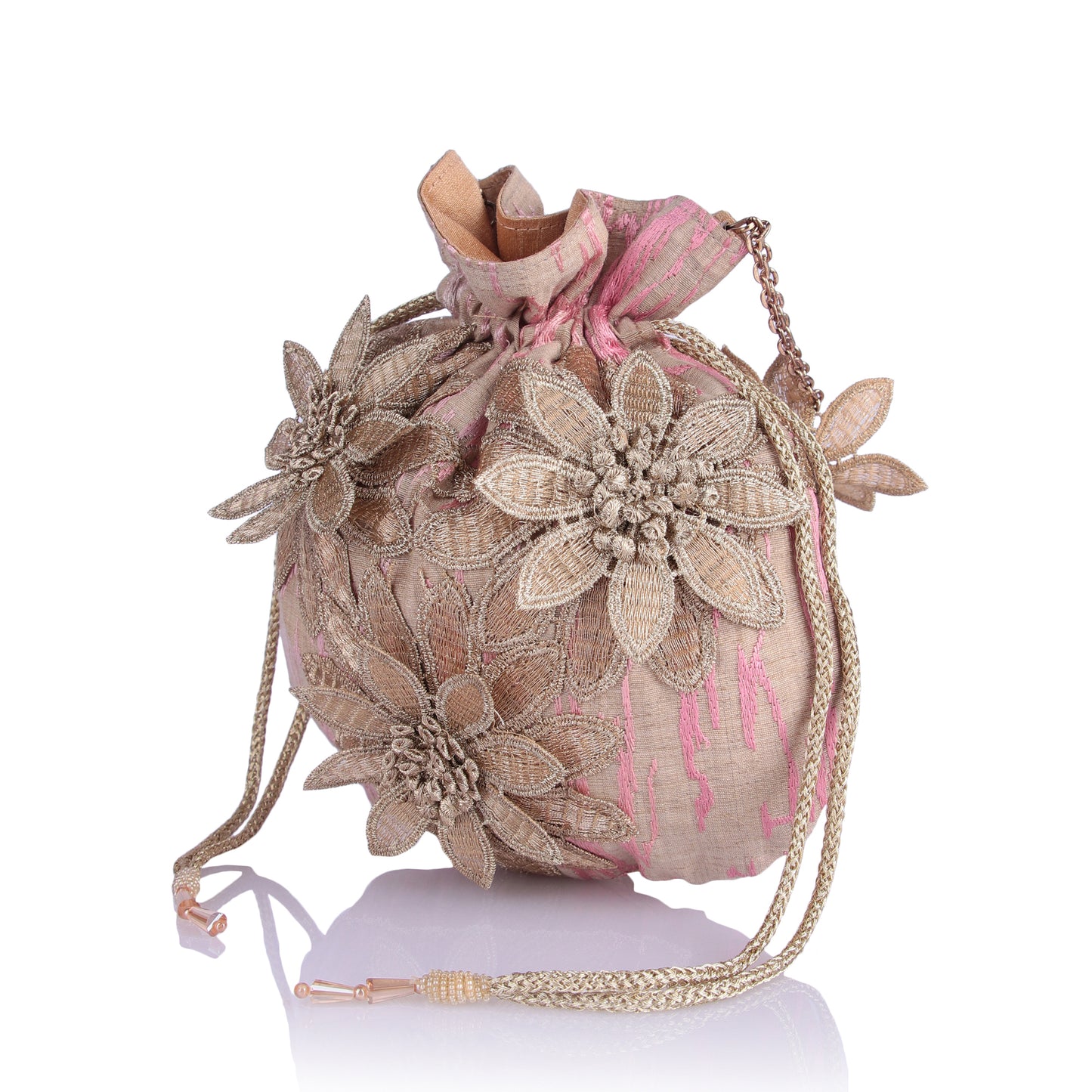 Alizeah floral potli bag