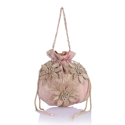 Alizeah floral potli bag
