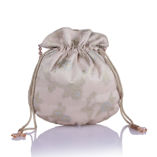 Farzana brocade potli bag