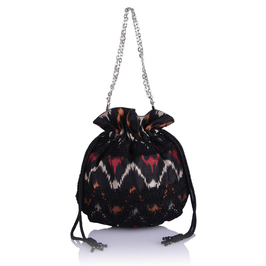 Elahi ikat potli bag