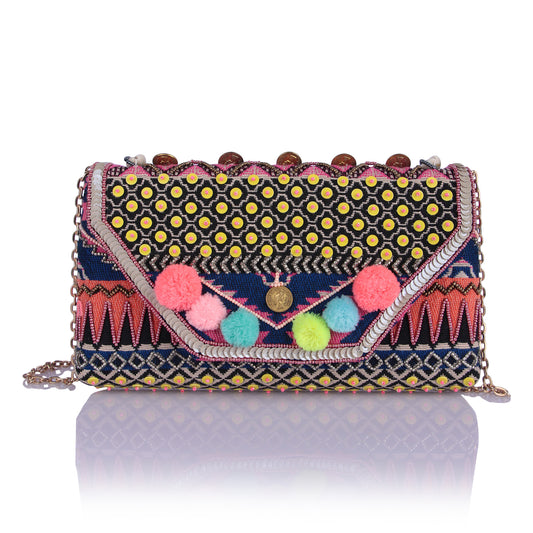 Spectrum pom pom bag