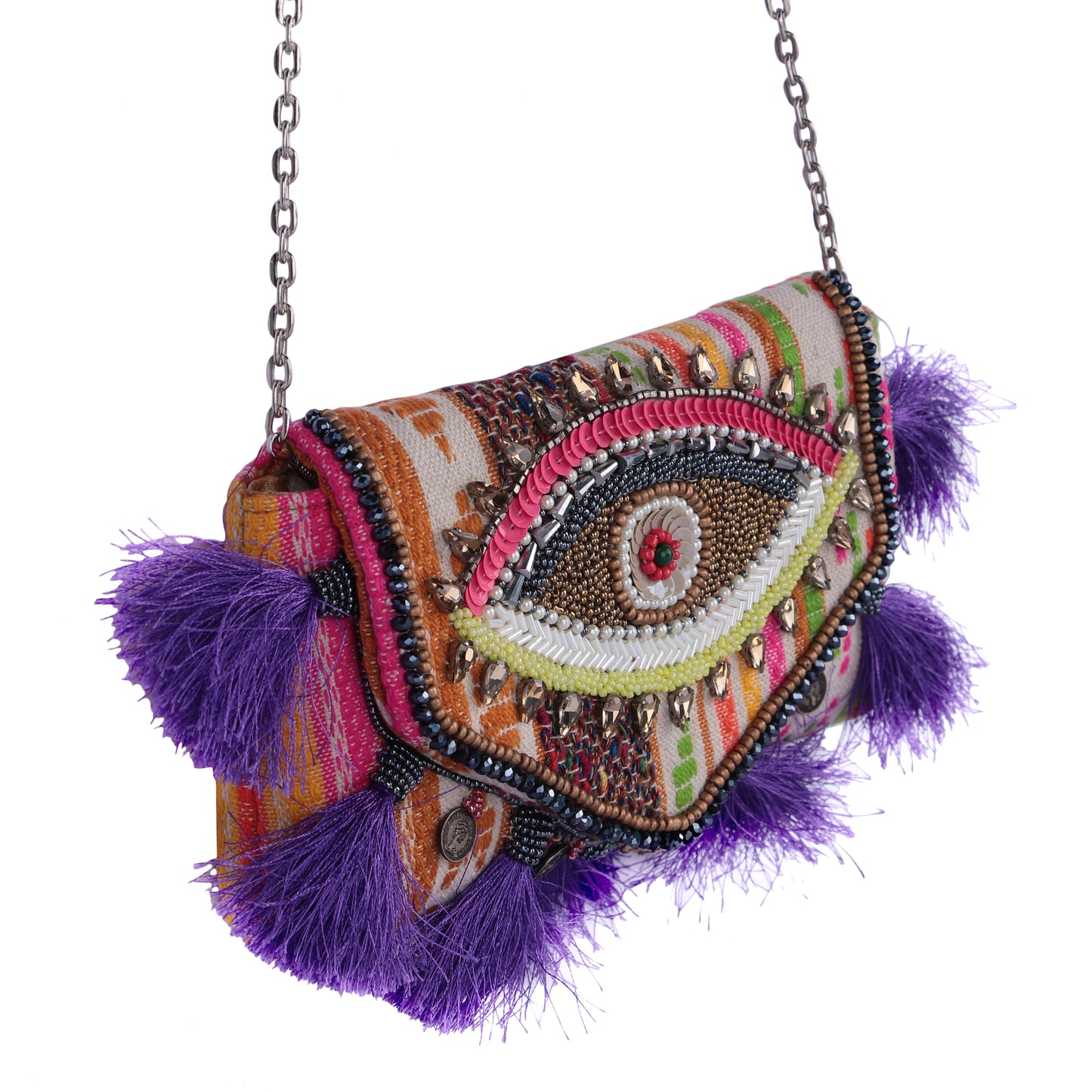 Eye Tassell sling bag