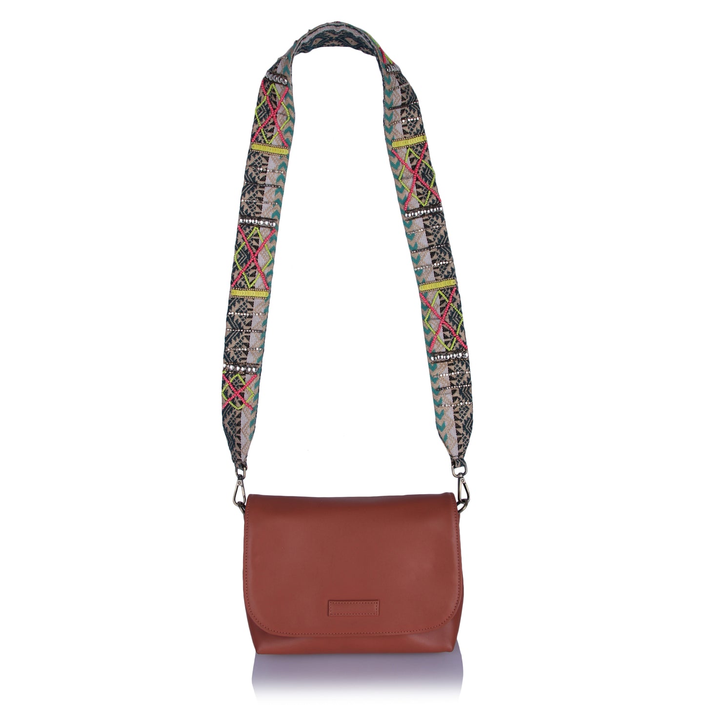 Tan bizaare sling bag