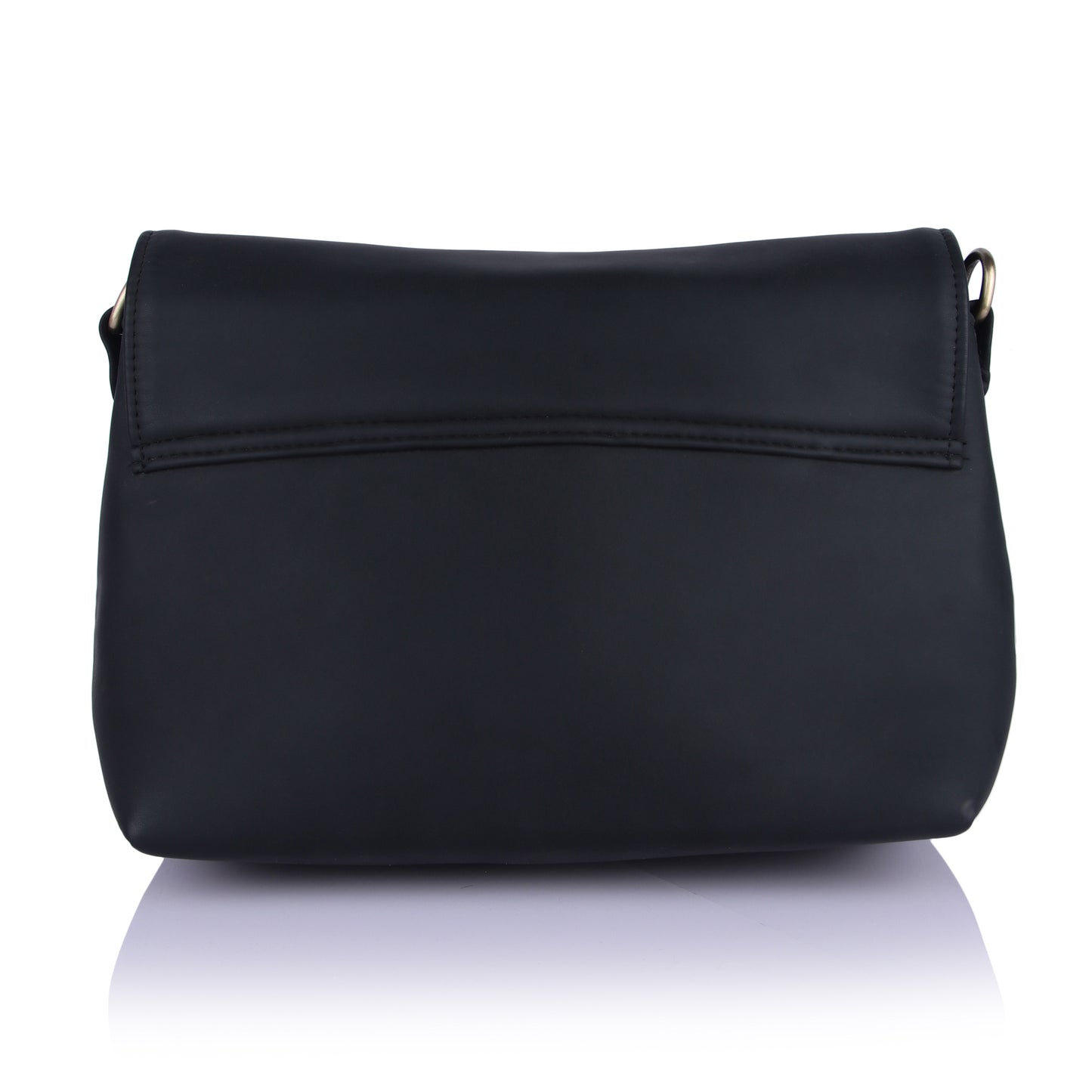 Black button sling bag