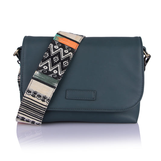 Teal everyday sling bag