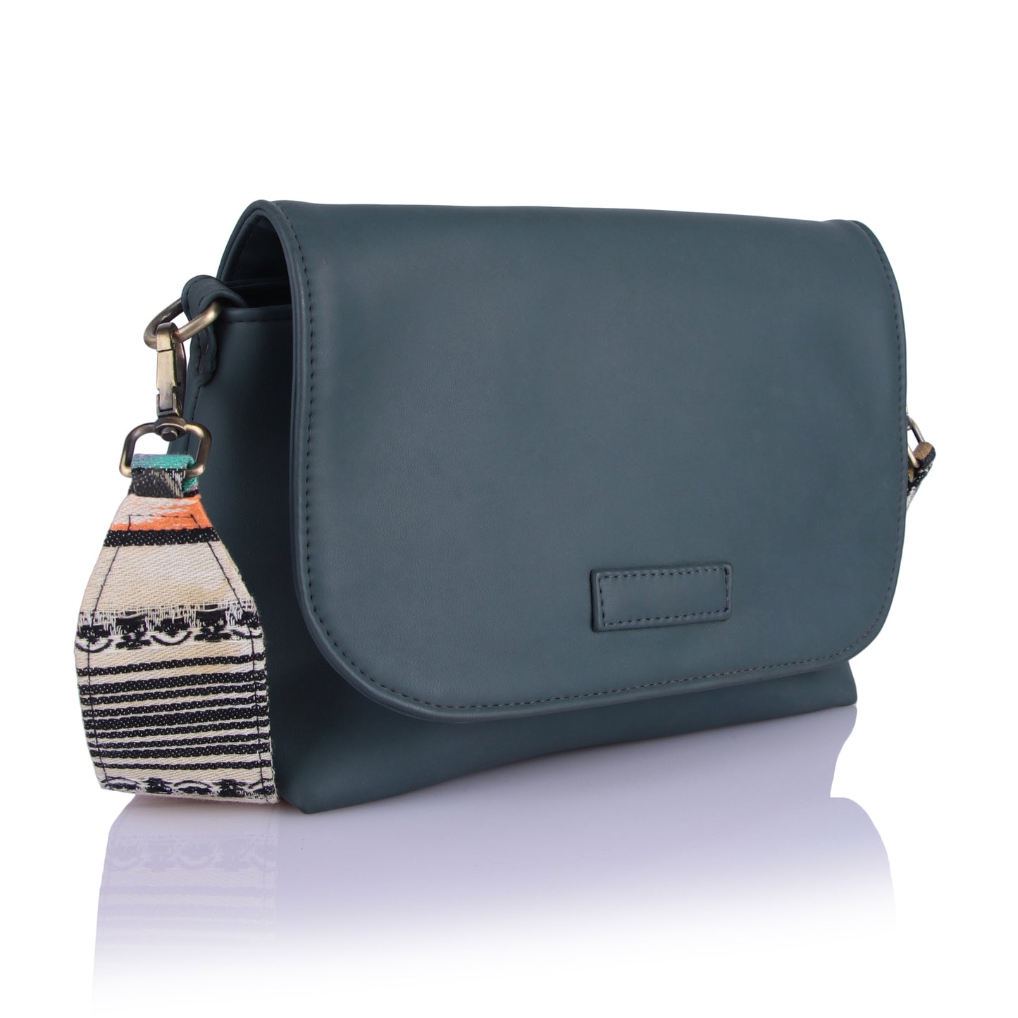 Teal everyday sling bag