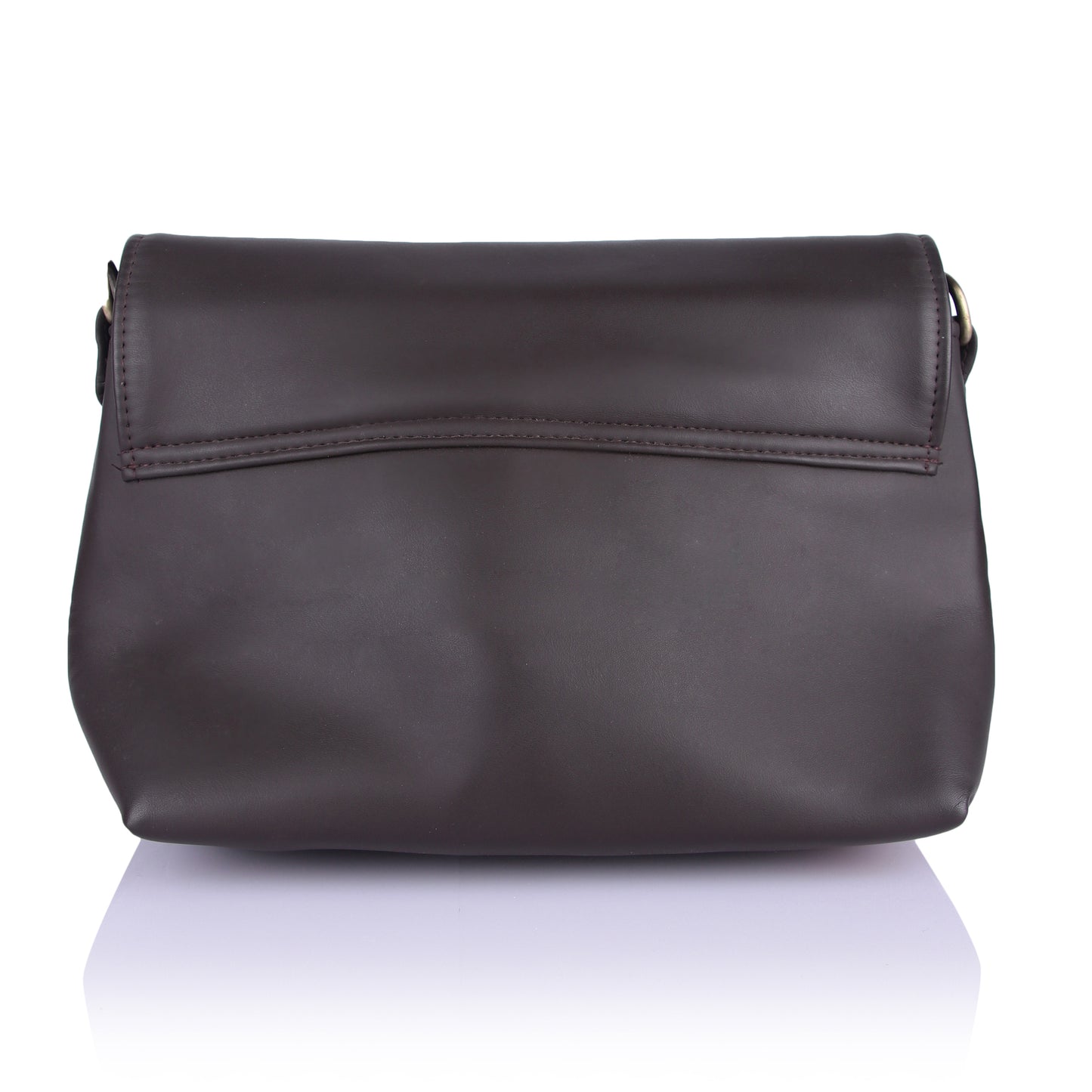 Brown buckle sling bag