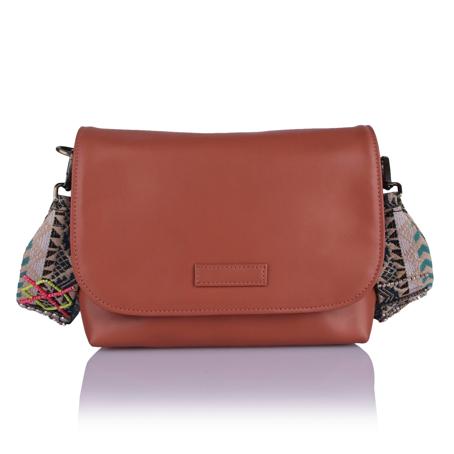 Tan bizaare sling bag