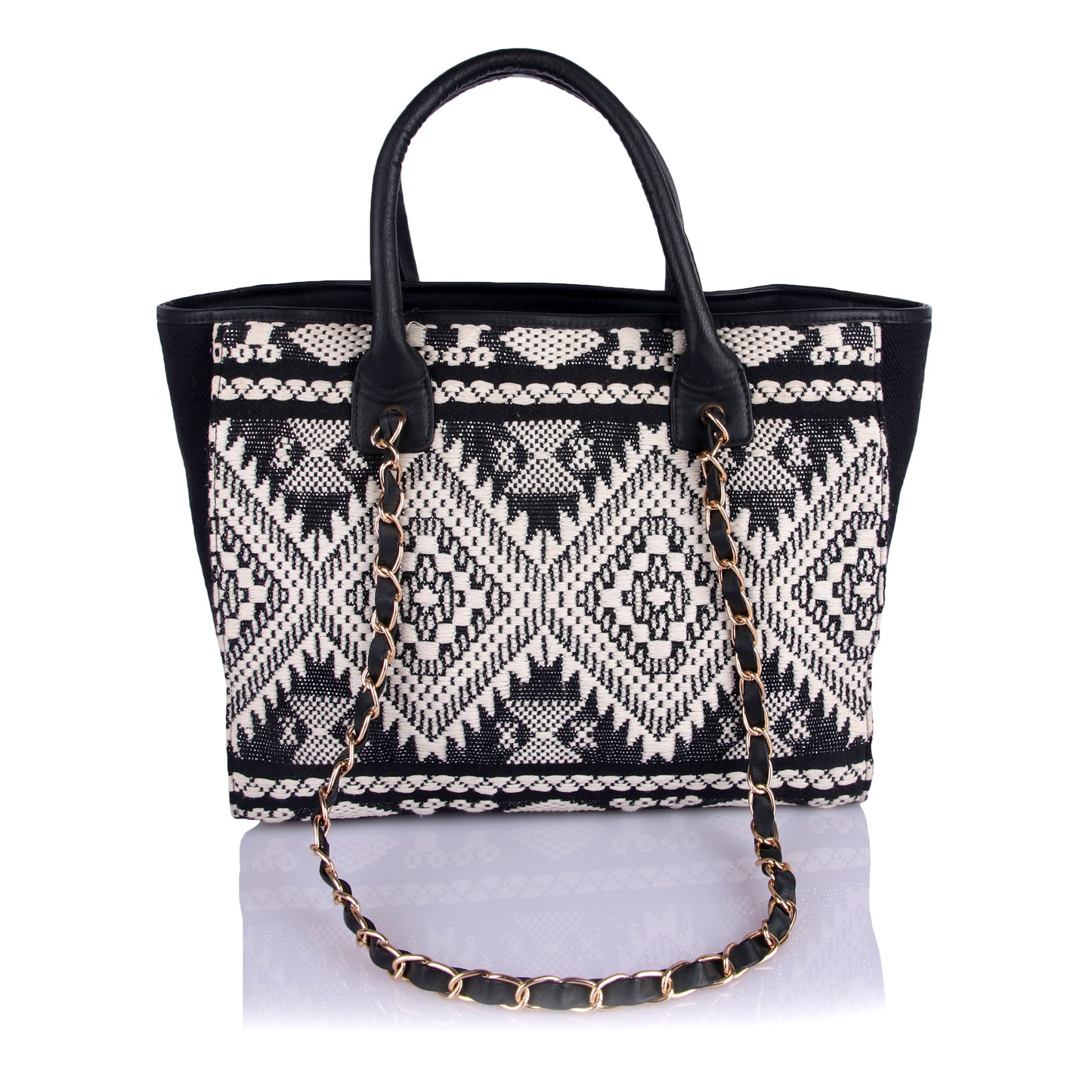 Jade black tote bag