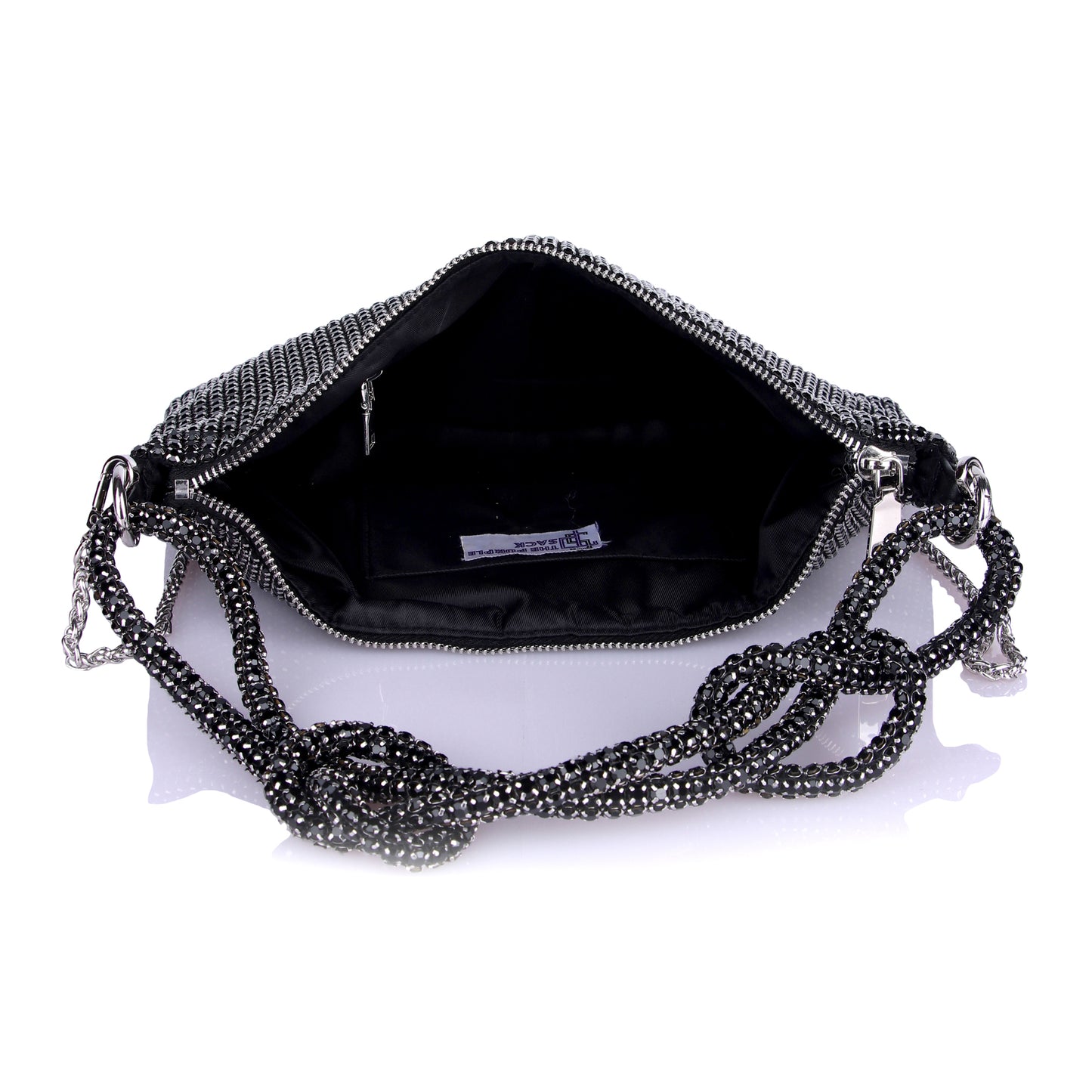 Gun metal grey party bag