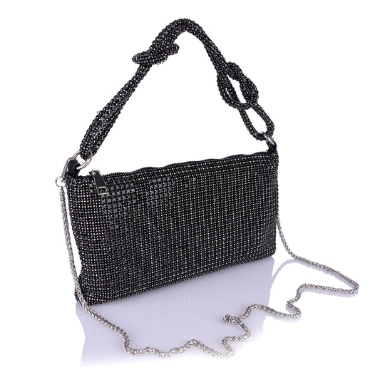 Gun metal grey party bag