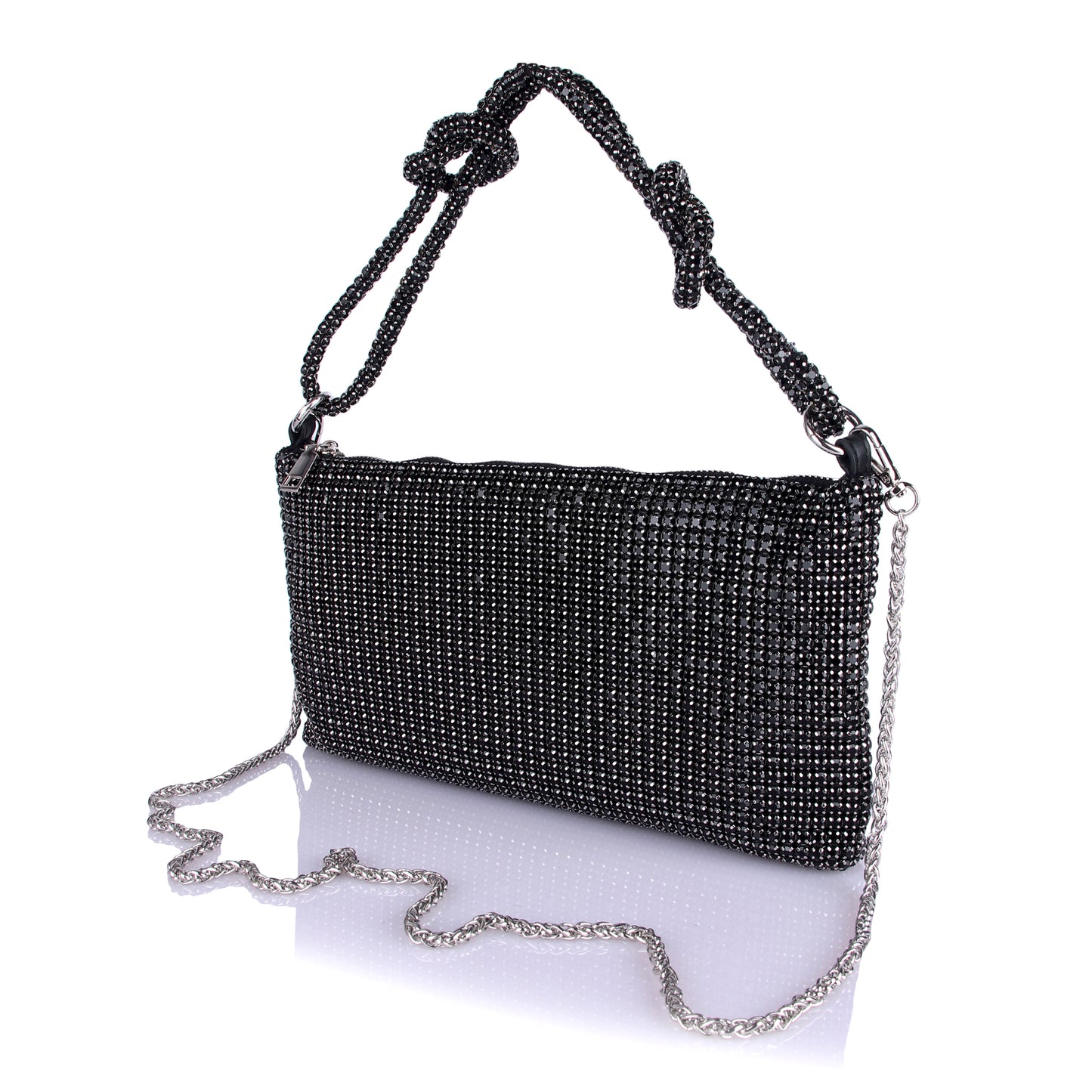 Gun metal grey party bag