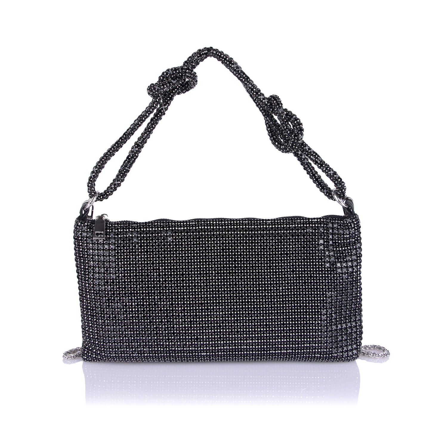 Gun metal grey party bag