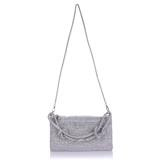 Silver shinara party bag