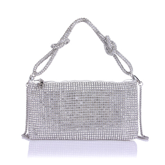 Silver shinara party bag