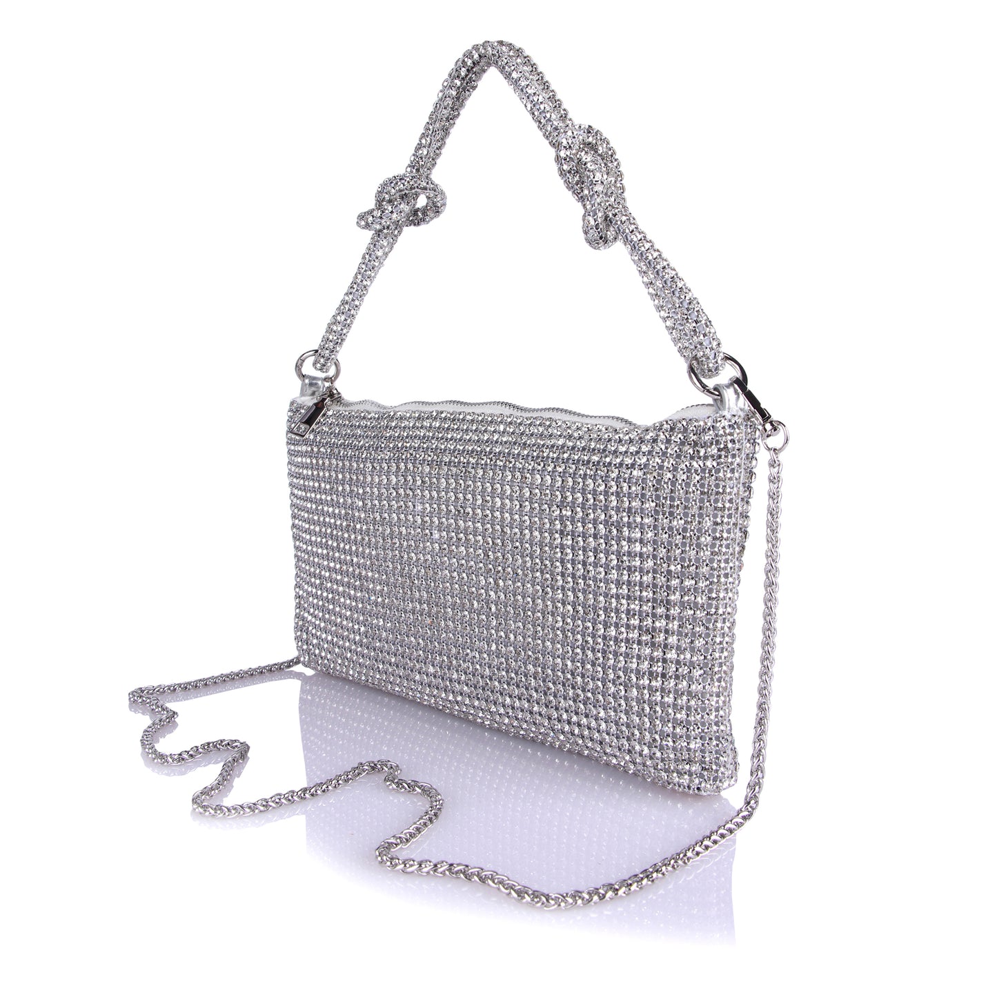 Silver shinara party bag
