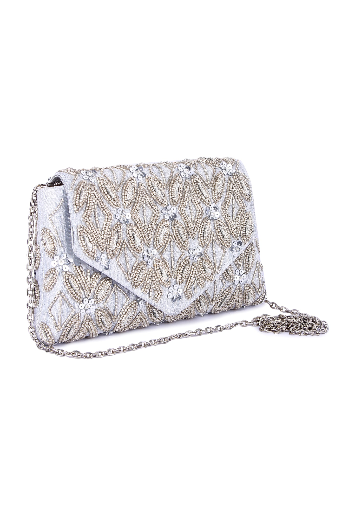 Silver Shyna clutch