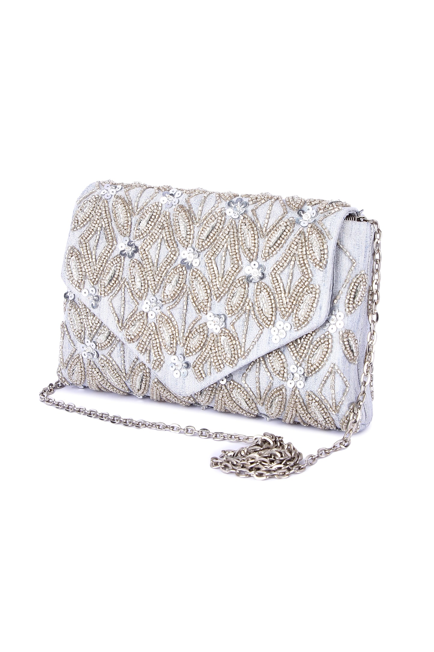 Silver Shyna clutch