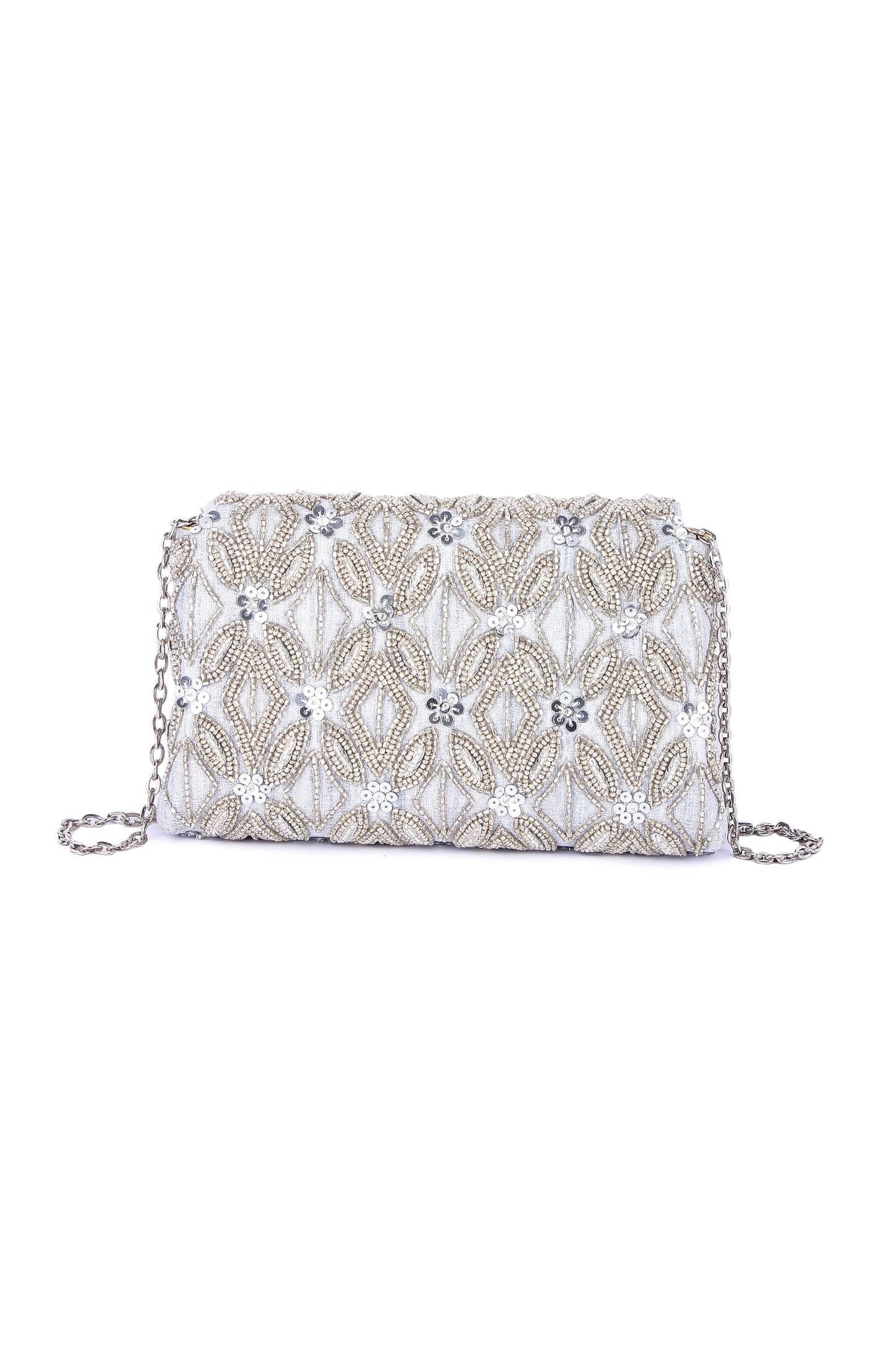 Silver Shyna clutch