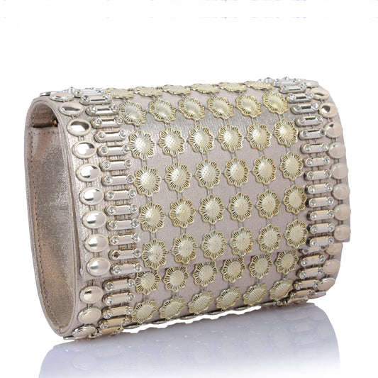 Regal gold clutch