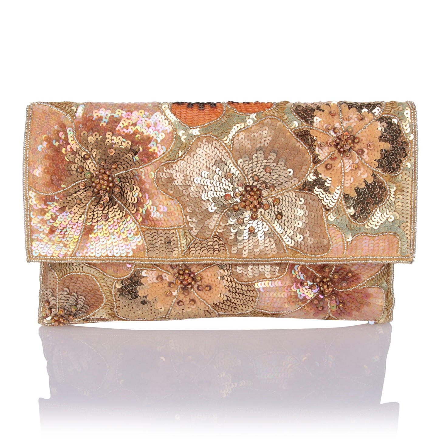 Ziya floral clutch