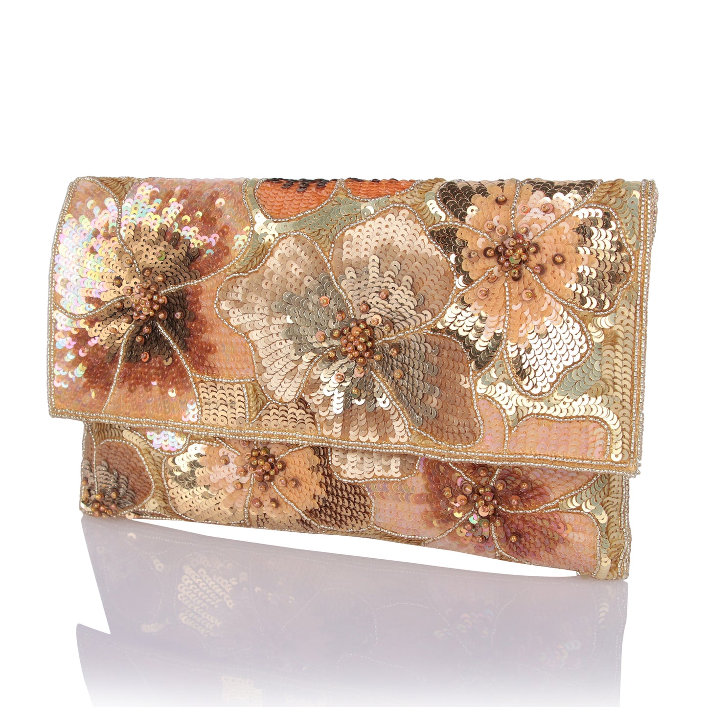 Ziya floral clutch